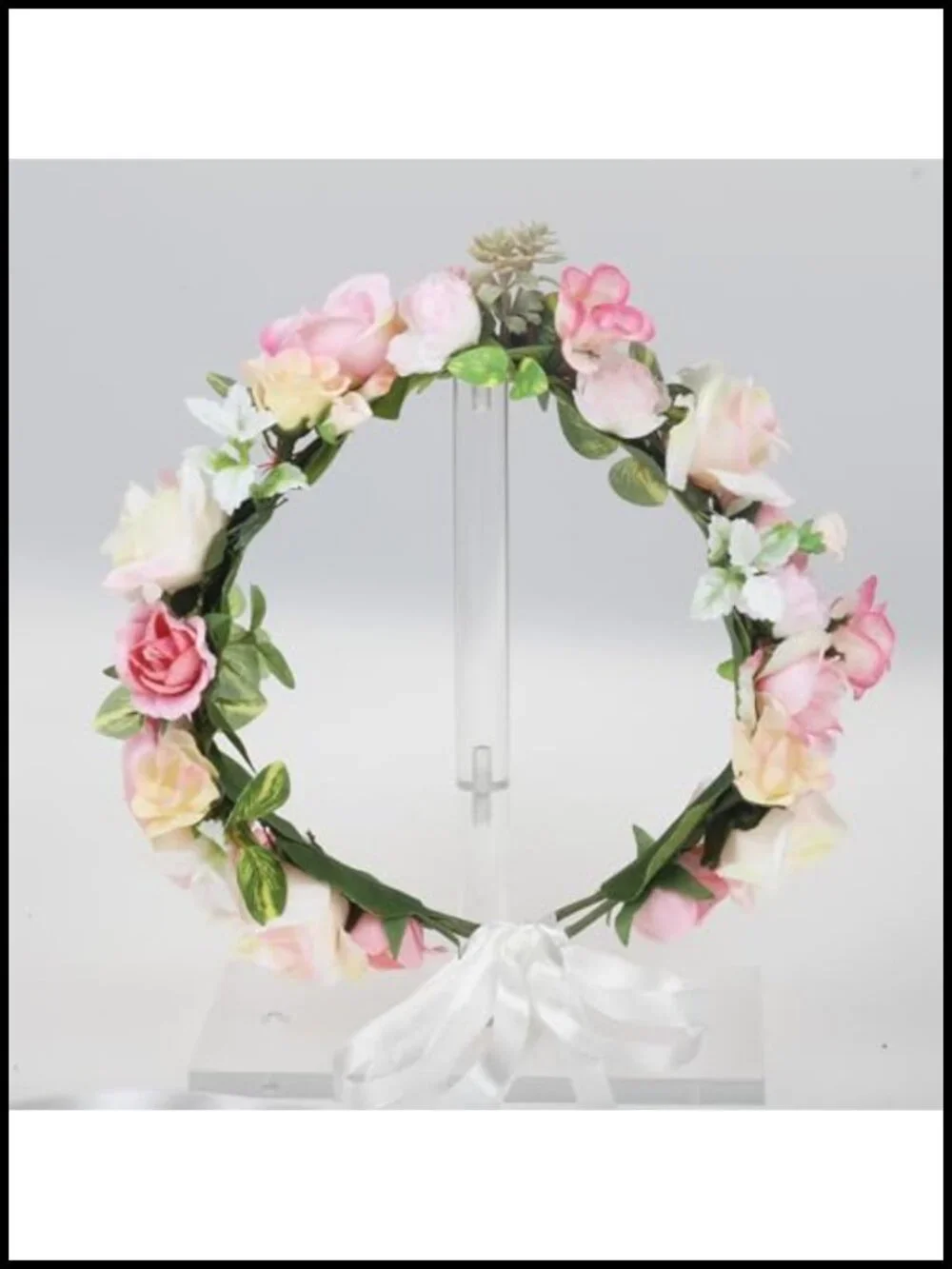 Handmade Fabric Flower Crown Floral Headpiece Fairy Elf Headband